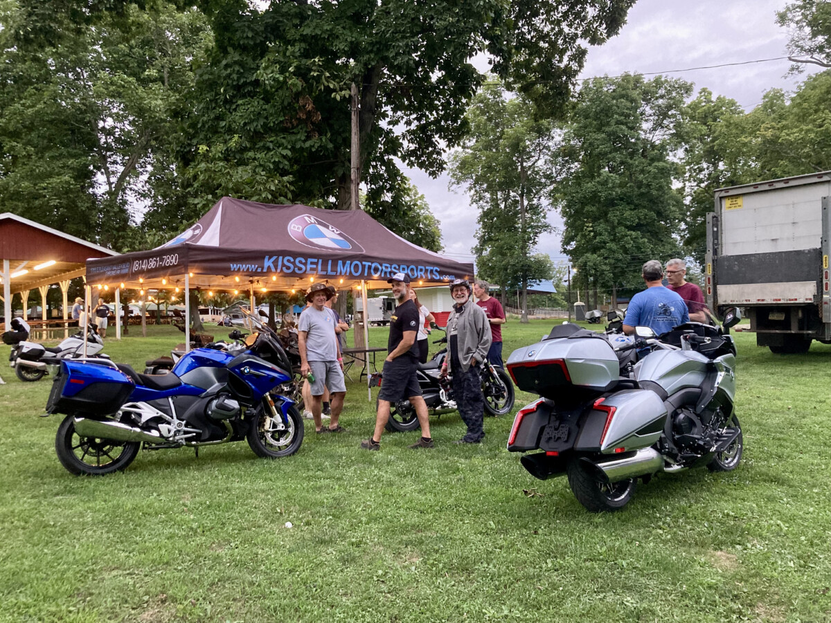 Attendees as the Four Winds Motorcycle Rally in New Bethlehem, PA